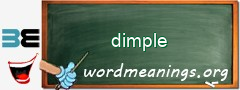 WordMeaning blackboard for dimple